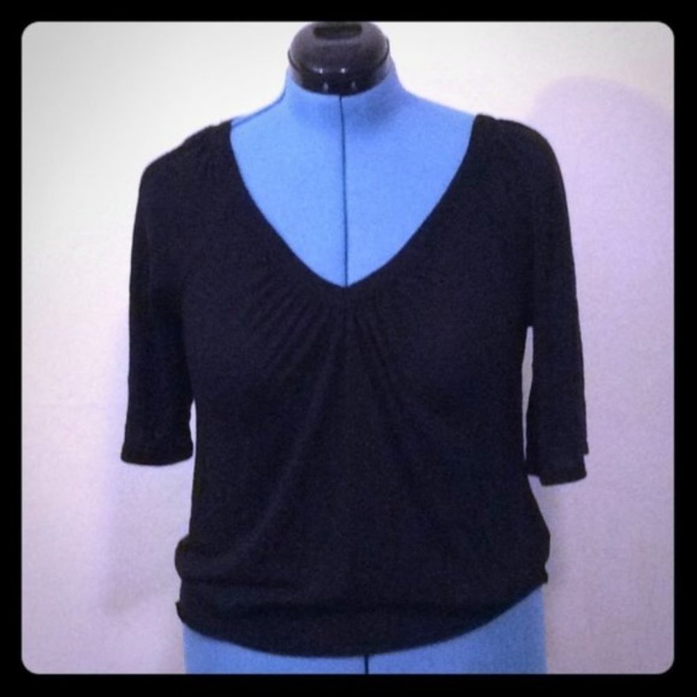 *CLEARANCE* Mudd Black loose elastic bottom shirt M